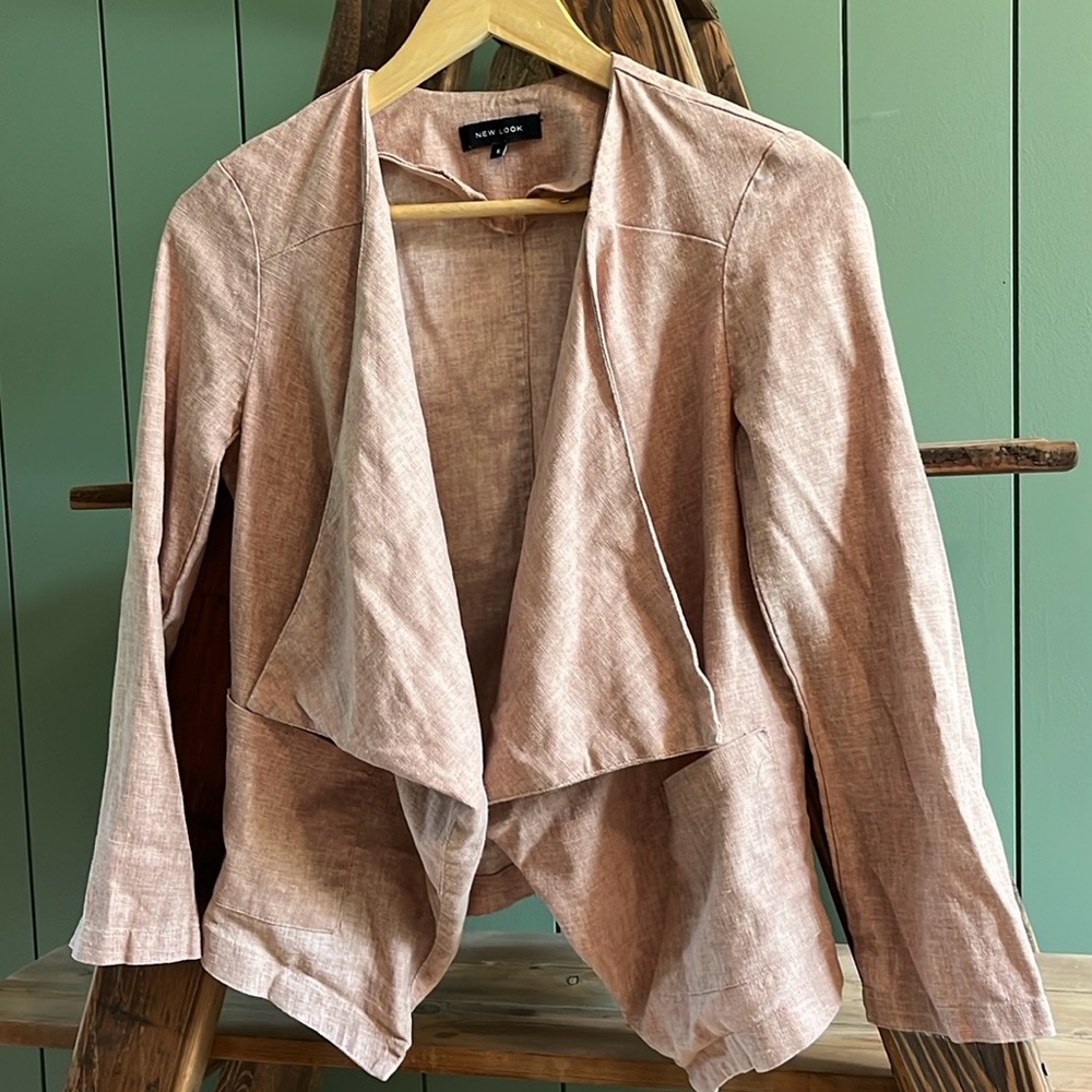 Linen waterfall light jacket